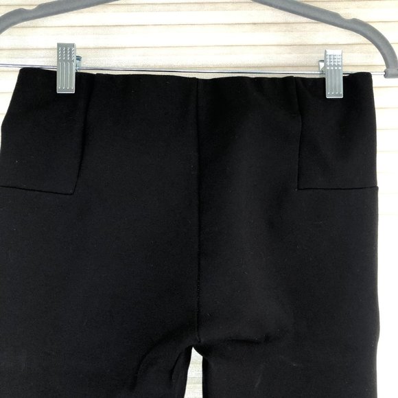 Zara Basic Collection Black Straight Leg Cropped Pants Minimalist Office Classic - Picture 6 of 7